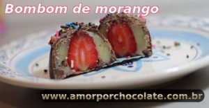 Bombom de morango