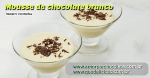 musse de chocolate branco