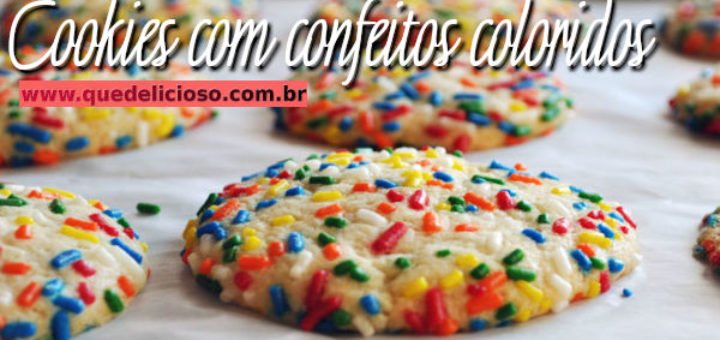 Como fazer deliciosos cookies com confeitos coloridos