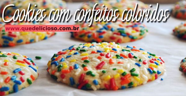 Como fazer deliciosos cookies com confeitos coloridos