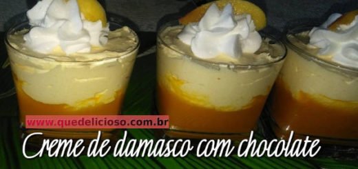 Como fazer um delicioso creme de damasco com chocolate